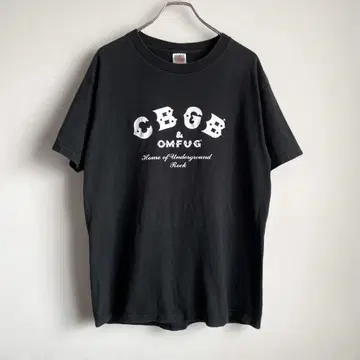 90년대 CBGB 로고 프린트 티셔츠 라이브 하우스 펑크 록 punk