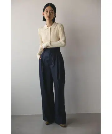 STYLEMIXER 하이웨스트 2턱 와이드 팬츠 새상품급