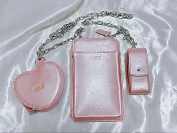FURFUR 핑크 3SET 멀티 숄더