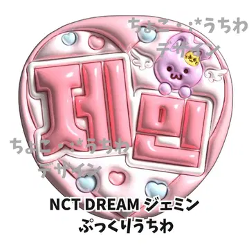 NCT DREAM 재민 부채 뽈록 네임보드 오더