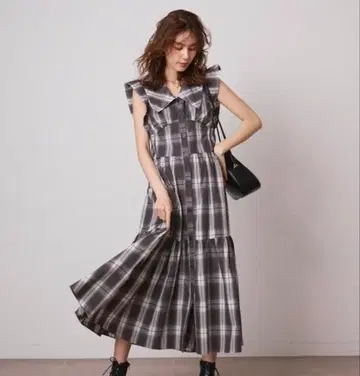 SNIDEL 코르셋 디자인 셔츠 원피스