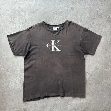 90년대 캘빈클라인 셔츠 USA산 블랙 L-XL 흑먹색 페이드