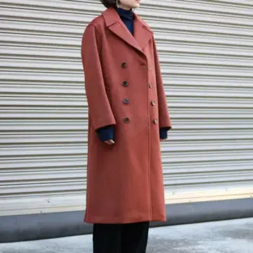 AURALEE 오라리 BEAVER MELTON LONG P-COAT