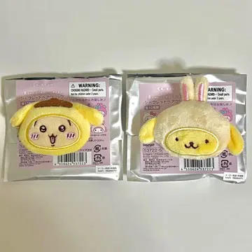 치이카와 산리오 헤어 클립 토끼 폼폼푸딩