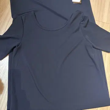 plape 반팔 티셔츠 원피스 네이비 38