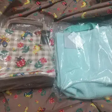 새상품 페이러 하이디 체크 유니 민트 그린 백