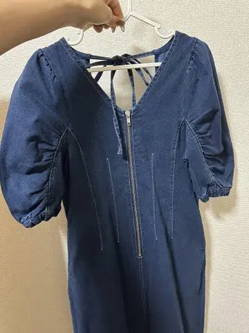 아줄바이마우지 데님 원피스