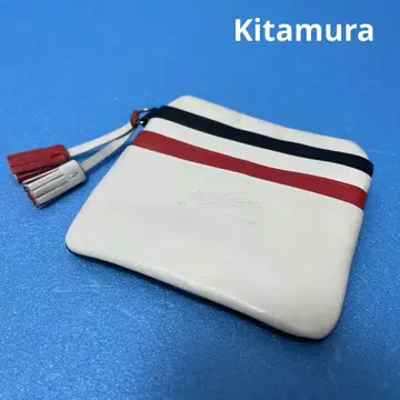 Kitamura 키타무라 트리콜로르 코인 케이스 카드 케이스