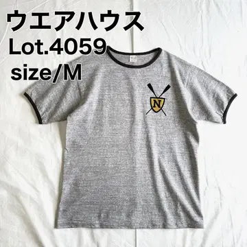 웨어하우스 링거 티셔츠 4059 M 사이즈 WAREHOUSE 아메카지