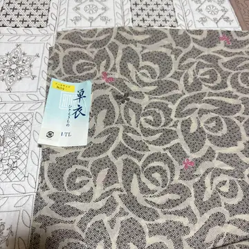 단이 워셔블 장미 무늬 코몬 기모노