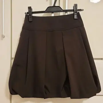 FOXEY 벌룬 스커트 브라운