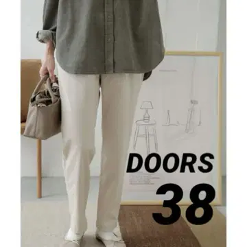 DOORS 코튼 스트레치 이지 팬츠 면 팬츠