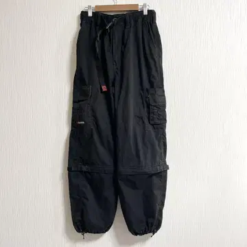 y2k 90s 00s 배드 보이 2WAY 카고 팬츠 L 블랙