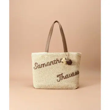 Samantha Thavasa 바스켓백 베이지 짠 토트백