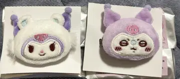 치이카와 산리오 시크릿 헤어 클립 모몽가 쿠로미 2개 세트