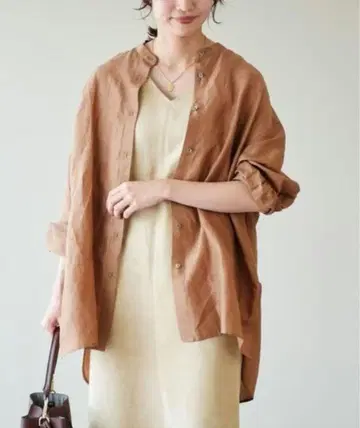 IENA 2022SS 라미 리요셀 백 개더 셔츠