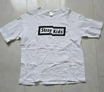 StrayKids WEGO 콜라보 티셔츠 M 사이즈 화이트