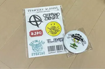 04 Limited Sazabys 캔뱃지, 타투 씰