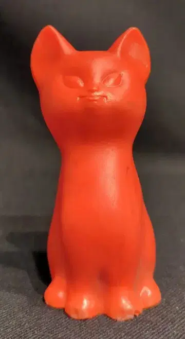 도카이 은행 고양이 폴리 저금통 빨간색