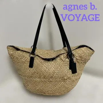 새상품급 에네스베 agnes b. 바스켓백 가죽 핸들