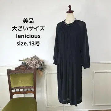 63 새상품급 빅 사이즈 lenicious 블랙 포멀 원피스