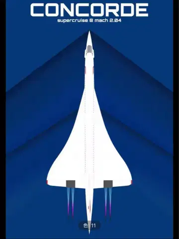 콩코드 CONCORDE A4 아트 포스터 캔버스
