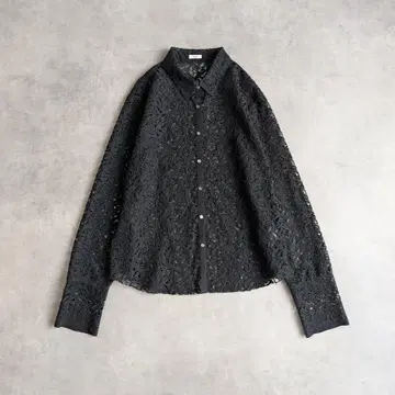 IENA 러셀 레이스 셔츠 블랙 이에나 블라우스 레이스