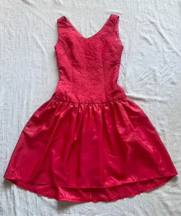 VINTAGE 독일제 원피스 드레스 레드