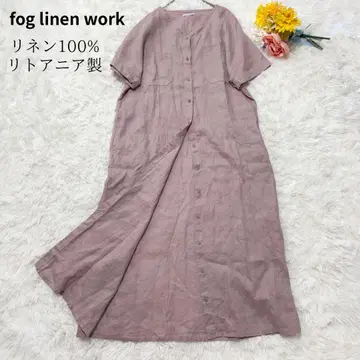 컨디션 최상 포그린워크 리투아니아 린넨 100% 롱 원피스