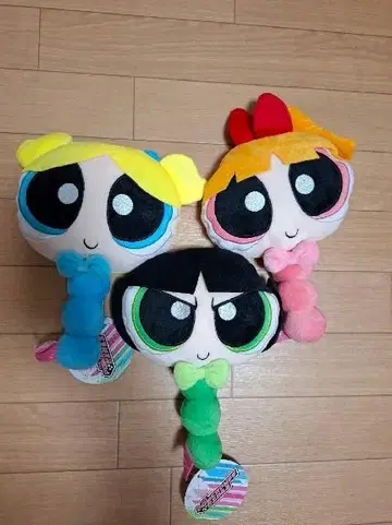 파워퍼프걸 봉제 인형 3개 세트
