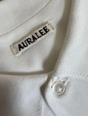AURALEE 오라리 피케 셔츠 화이트 무지 새상품급