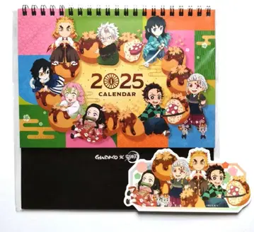 귀멸의 칼날 긴다코 2025 탁상 달력 스티커 렌고쿠 쿄쥬로