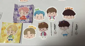 스시로 BTS 인더솜 스티커 아크릴 스탠드 피크 세트