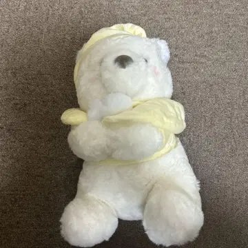 곰 봉제 인형 (노랑 모자 포함)