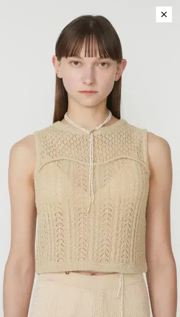 eaphi BUSTIE LINE SLEEVELESS KNIT