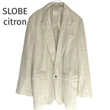 SLOBE citron 스트라이프 테일러드 자켓 네온 봄/여름