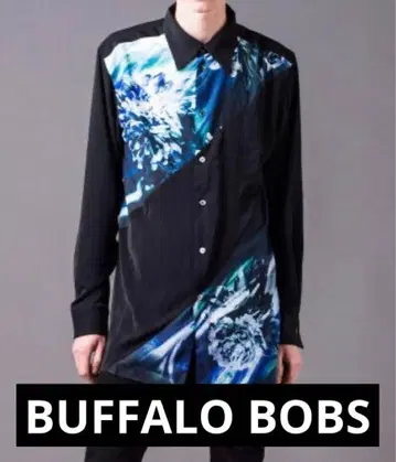 BUFFALO BOBS 꽃무늬 프린트 빅 실루엣 롱 셔츠