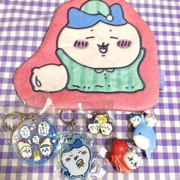 치이카와 (먼작귀) 하치와레 토끼 수족관 키링 파우치 핀즈 아크릴