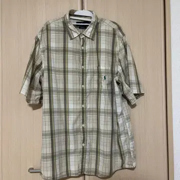 80~90s Ralph Lauren Blake 체크 셔츠 XL 그린