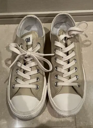 CONVERSE 그레이 발수 로우 컷 스니커즈