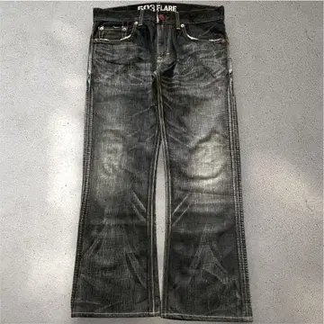 00s EDWIN flare black jeans y2k archive