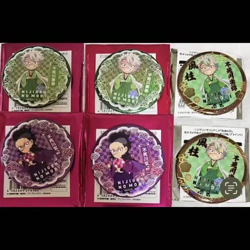 귀멸의 칼날 니지겐노모리 미야 겐야 키라메타 캔뱃지 네온 캔뱃지 6개