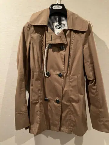 CAMPLIN 베이지 피코트 XS 코튼