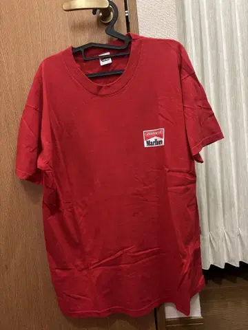 Marlboro 빨간색 티셔츠 프리 사이즈