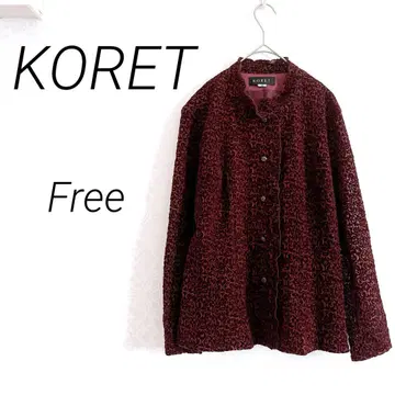 KORET 포멀 자켓 Free 붉은색 올 패턴
