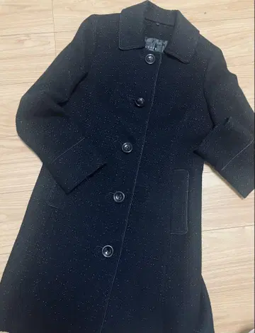 ketty luxury 블랙 버튼 코트 M