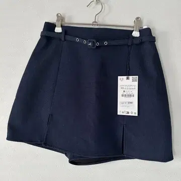 [미착용] 자라 슬릿 & 벨트 스코트 인디고 블루