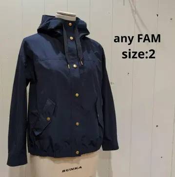애니팜 any FAM 마운틴 후드티 네이비 2 여성용