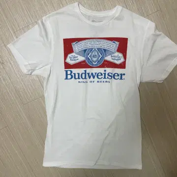 Budweiser 티셔츠 S 사이즈 화이트