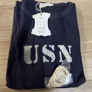 USN 프린트 티셔츠 XL 네이비